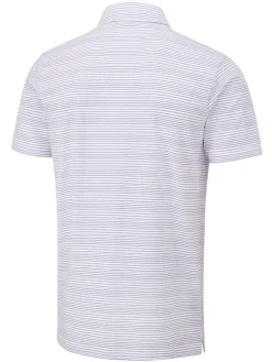 Ping Alexander Tailored Fit Polo - White/Violet