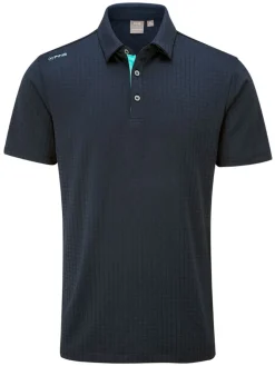 Ping Cillian Tailored Fit Polo - Navy