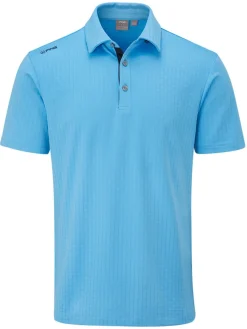 Ping Cillian Tailored Fit Polo - Infinity Blue