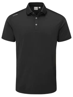 Ping Lindum Tailored Fit Polo - Black
