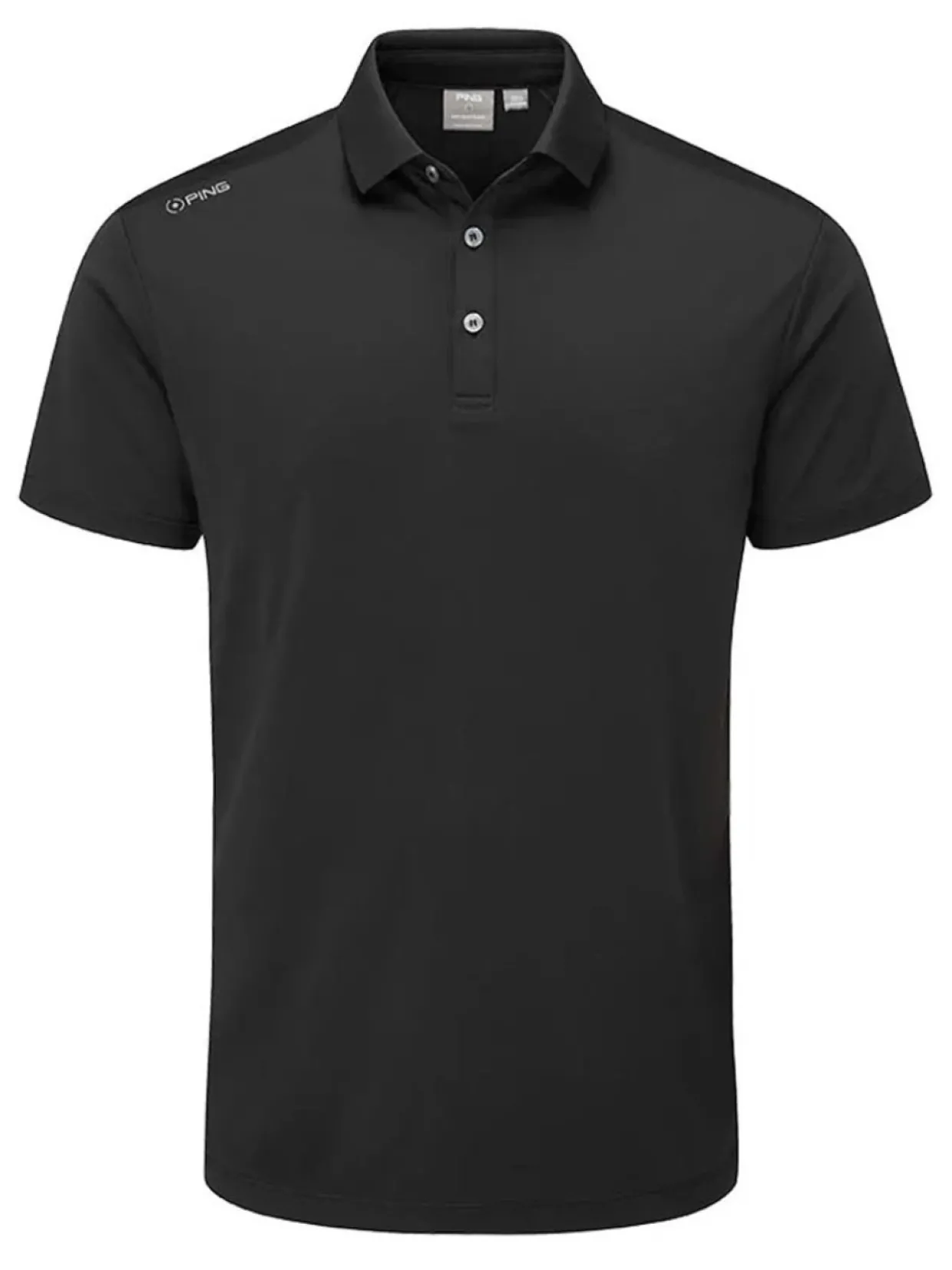 Ping Lindum Tailored Fit Polo - Black