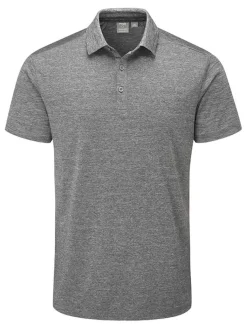 Ping Lindum Tailored Fit Polo - Charcoal Marl