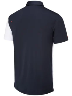 Ping Mack Tailored Fit Polo - White/Navy Multi