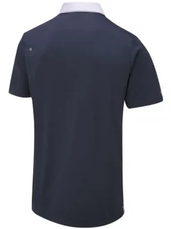 Ping Morten Tailored Fit Polo - Cool Lilac/Navy Multi