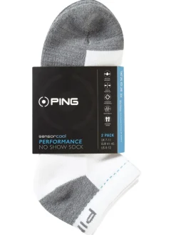 Ping Sensorcool No Show 2 Pack Socks - White