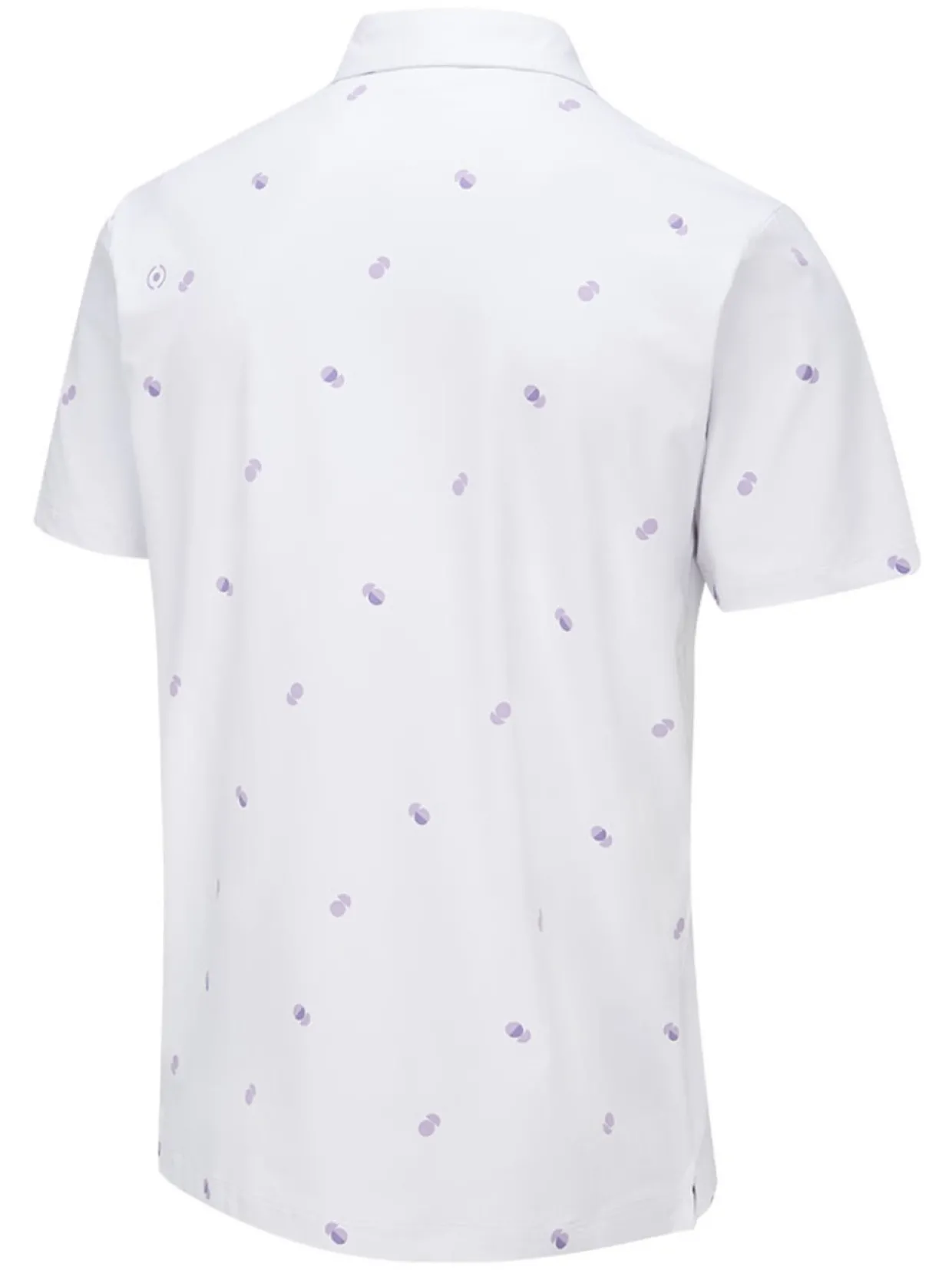 Ping Two Tone Tailored Fit Polo - White/Cool Lilac Multi
