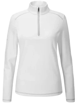 Ping Women'S Sonya Half Zip Fleece - White