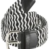 Ping Women'S Stretch Webbing Golf Belt - Black/White