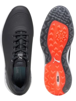 Puma Alphacat Nitro Golf Shoes - Puma Black/Quiet Shade/Red Blast