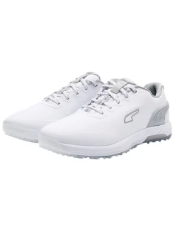 Puma Alphacat Nitro Golf Shoes - Puma White/Flat Light Grey/Puma Silver