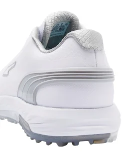 Puma Alphacat Nitro Golf Shoes - Puma White/Flat Light Grey/Puma Silver