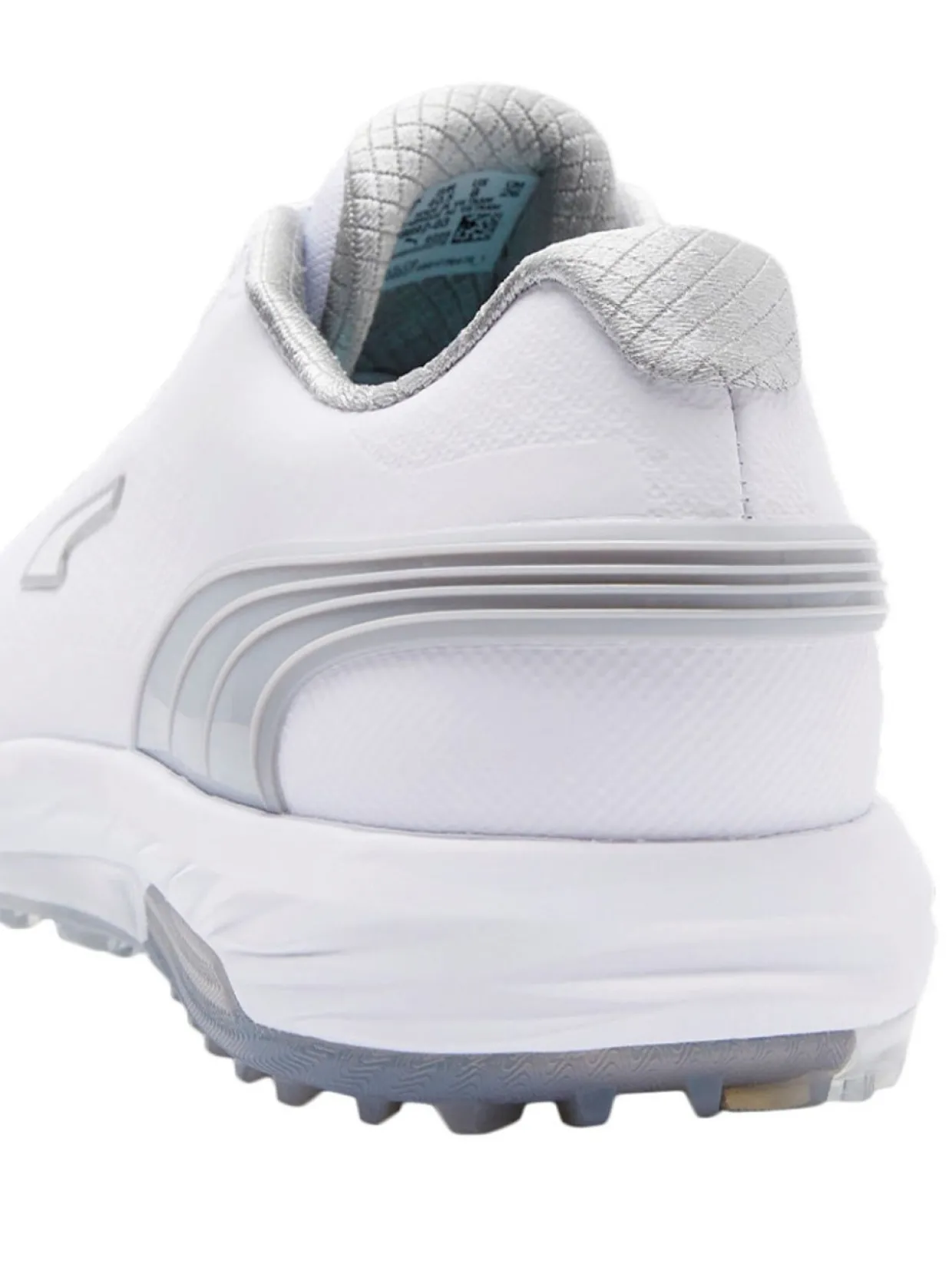 Puma Alphacat Nitro Golf Shoes - Puma White/Flat Light Grey/Puma Silver