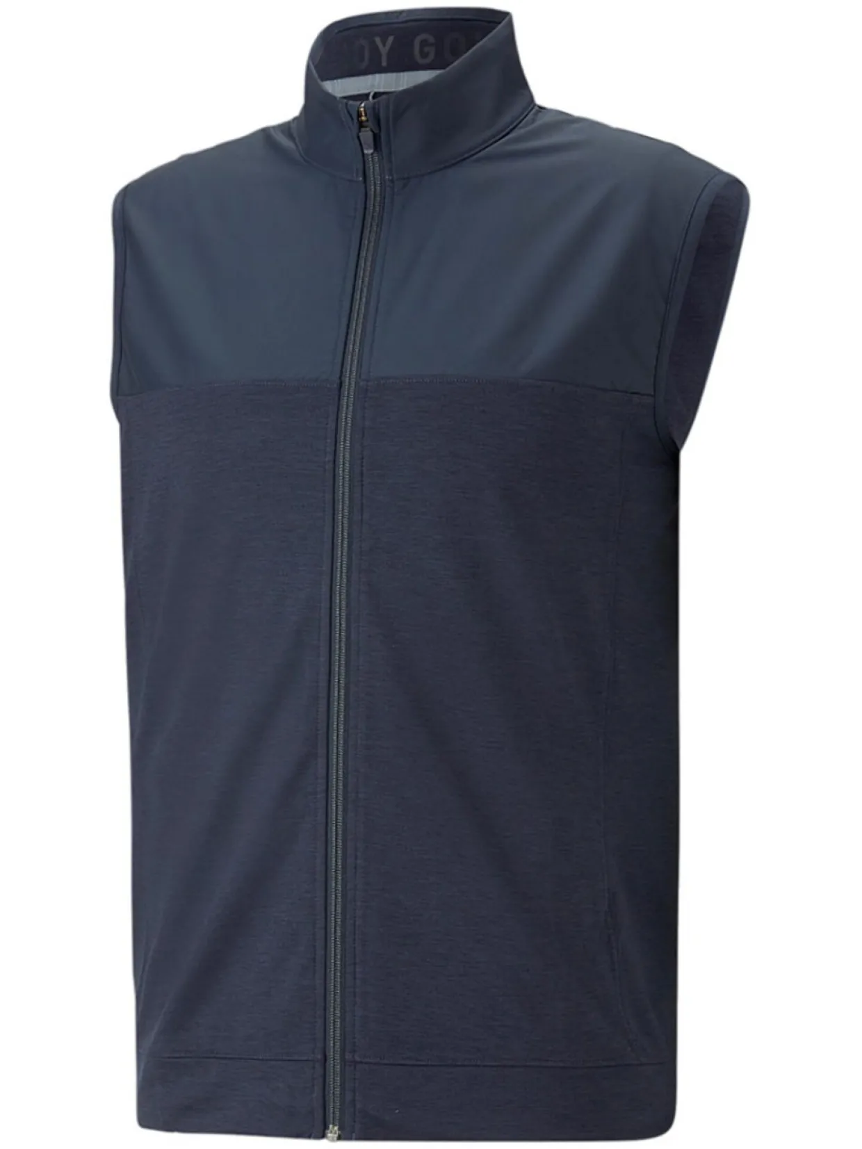 Puma Cloudspun Colorblock Golf Vest - Navy Blazer/Navy Blazer Heather