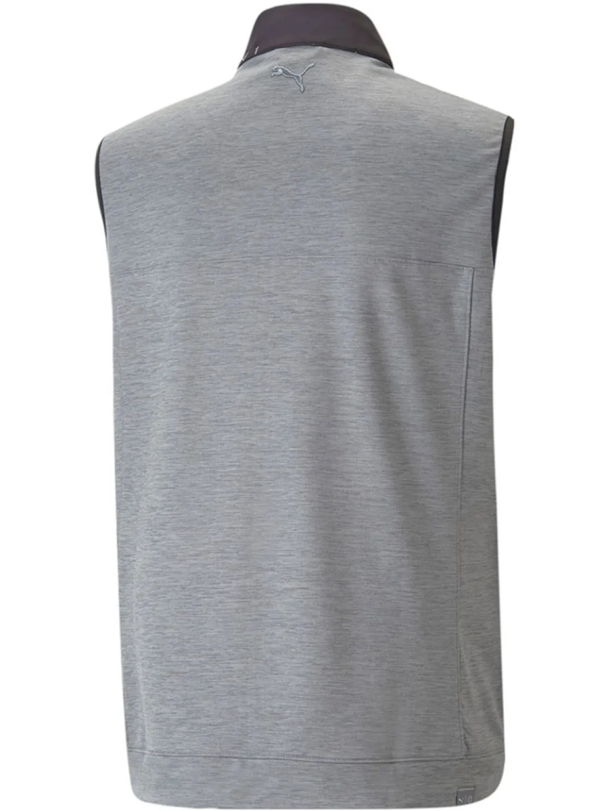 Puma Cloudspun Colorblock Golf Vest - Puma Black/Quiet Shade Heather