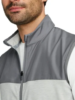 Puma Cloudspun Colorblock Golf Vest - Quiet Shade/High Rise Heather