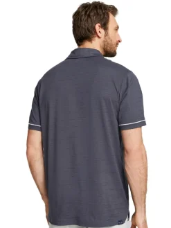 Puma Cloudspun Haystack Golf Polo - Navy Blazer Heather/High Rise