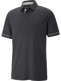 Puma Cloudspun Haystack Golf Polo - Puma Black Heather