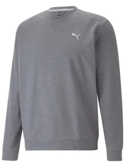 Puma Cloudspun Heather Golf Sweatshirt - Quiet Shade Heather