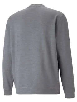 Puma Cloudspun Heather Golf Sweatshirt - Quiet Shade Heather