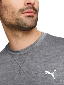 Puma Cloudspun Heather Golf Sweatshirt - Quiet Shade Heather