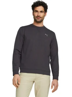 Puma Cloudspun Heather Golf Sweatshirt - Puma Black Heather