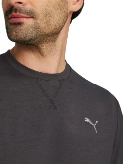 Puma Cloudspun Heather Golf Sweatshirt - Puma Black Heather