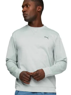 Puma Cloudspun Heather Golf Sweatshirt - High Rise Heather