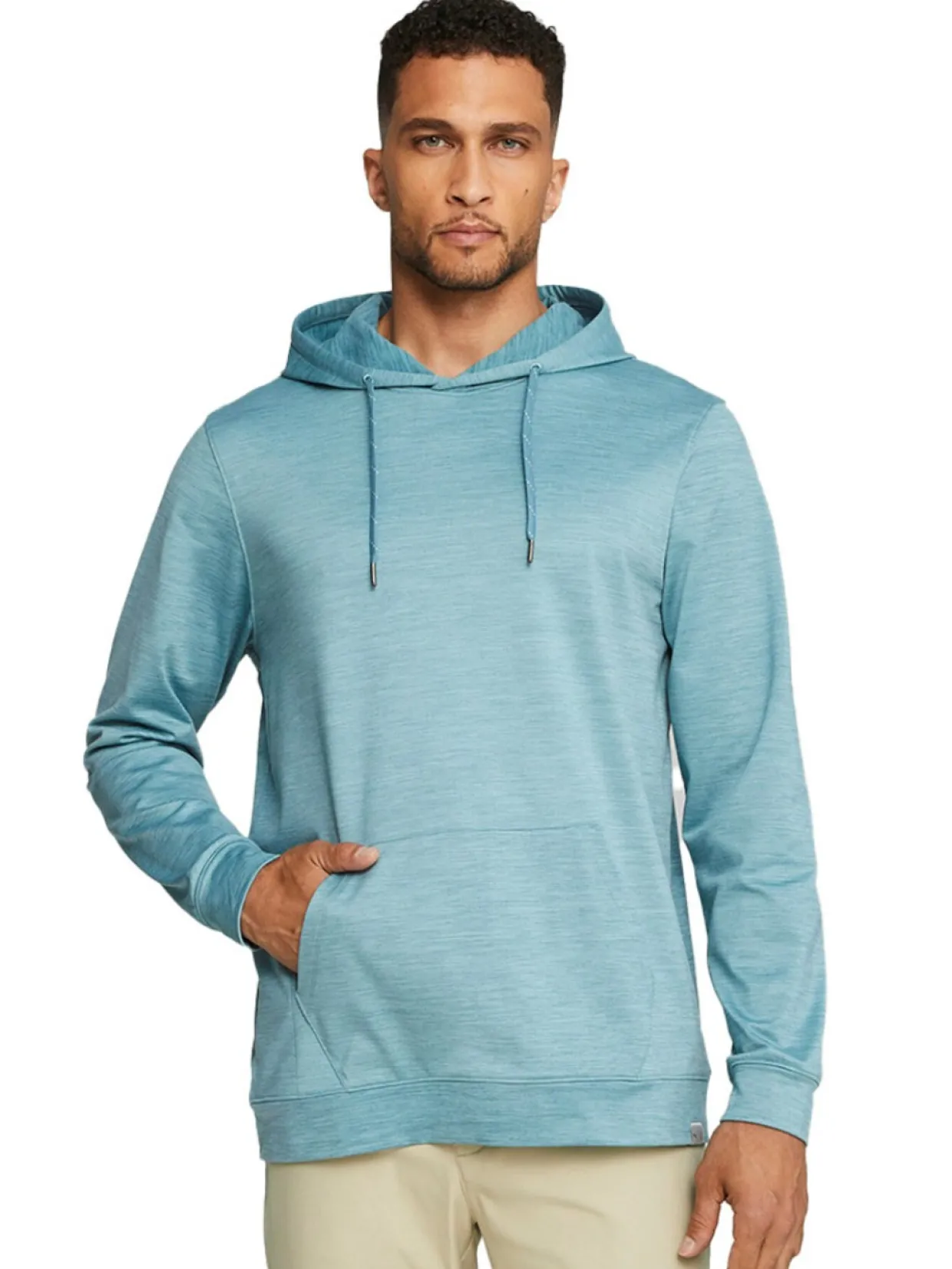 Puma Cloudspun Progress Golf Hoodie - Bold Blue Heather