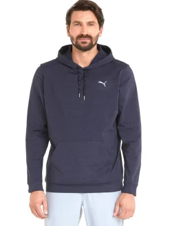 Puma Cloudspun Progress Golf Hoodie - Navy Blazer Heather