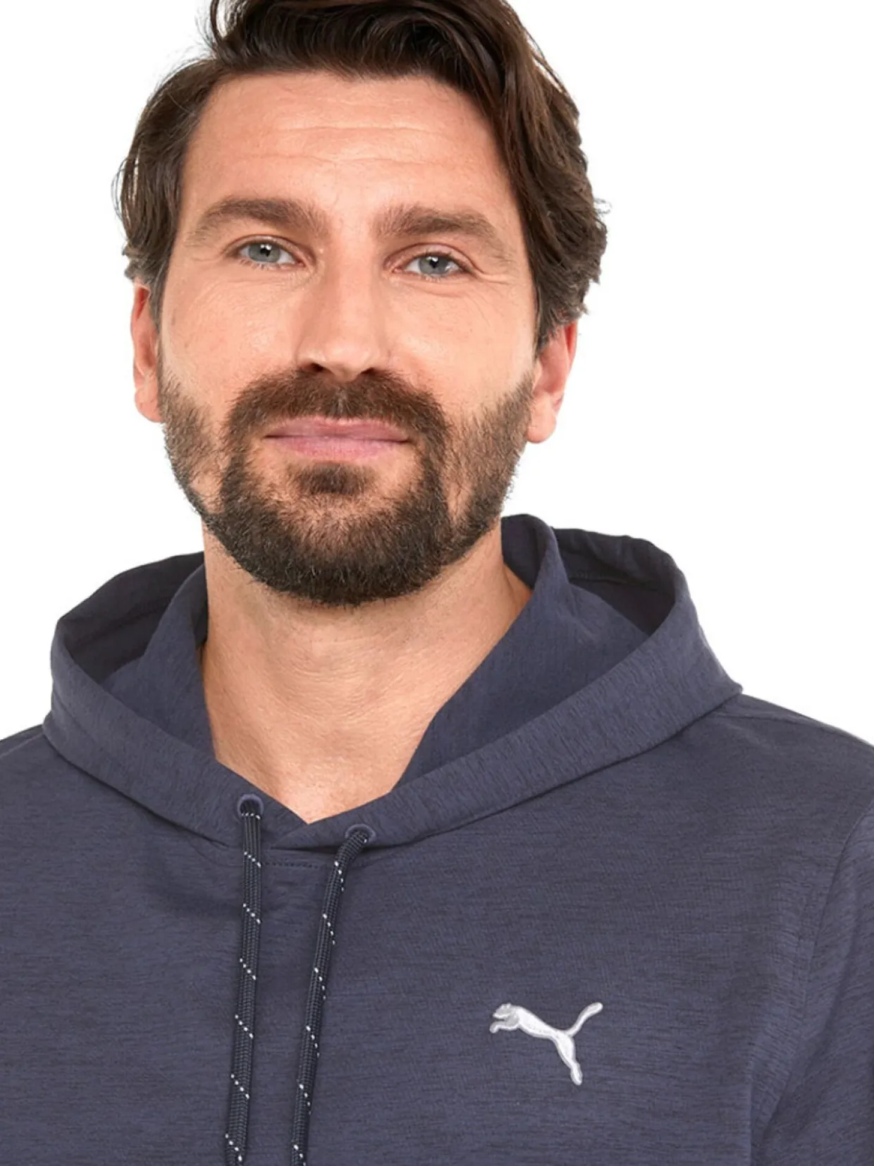 Puma Cloudspun Progress Golf Hoodie - Navy Blazer Heather