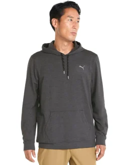 Puma Cloudspun Progress Golf Hoodie - Puma Black Heather