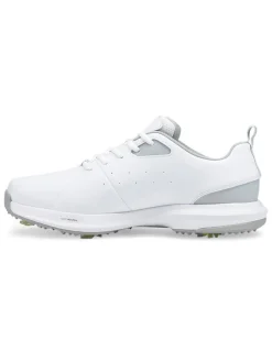 Puma Fusion Fx Wide Golf Shoes - Puma White/Puma Silver/High Rise