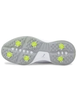 Puma Fusion Fx Wide Golf Shoes - Puma White/Puma Silver/High Rise