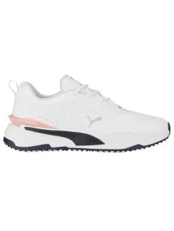Puma Gs-Fast Golf Shoes - Puma White/Navy Blazer/Flamingo Pink