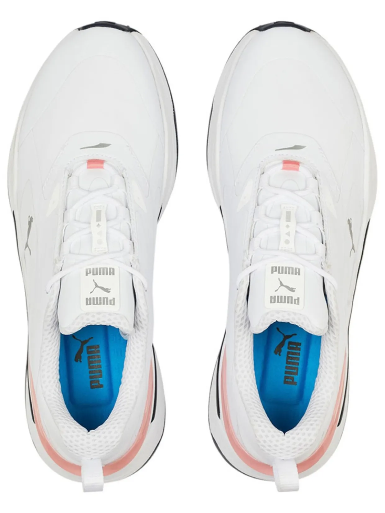 Puma Gs-Fast Golf Shoes - Puma White/Navy Blazer/Flamingo Pink