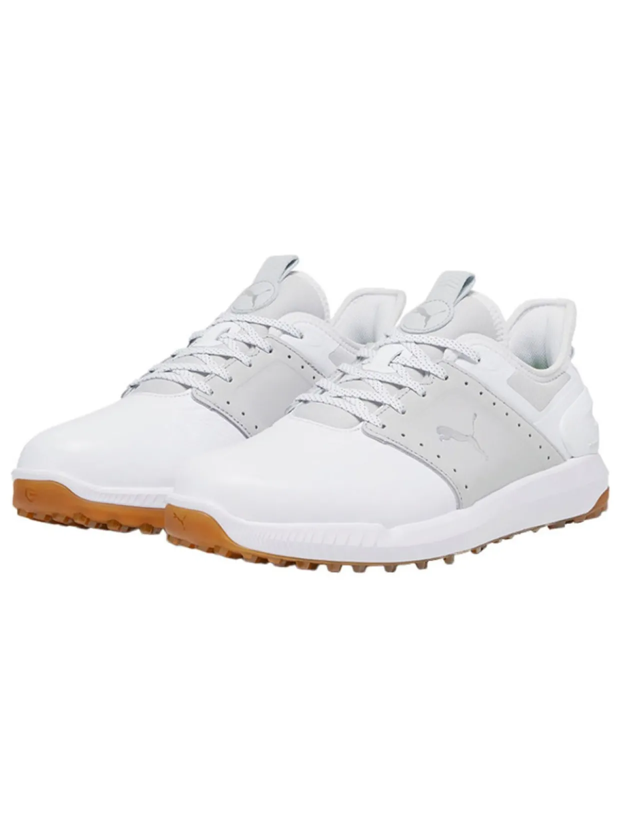 Puma Ignite Elevate Crafted Golf Shoes - Puma White/Ash Grey