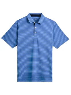 Puma Jr Boy'S Mattr Tucker Golf Polo - Festive Blue/White Glow