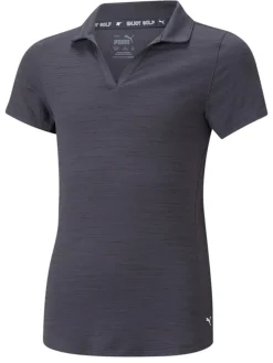 Puma Jr Girl'S Cloudspun Coast Golf Polo - Navy Blazer Heather