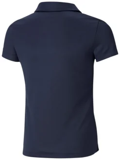 Puma Jr Girls Essential Golf Polo - Navy Blazer
