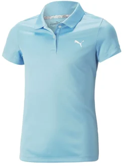 Puma Jr Girls Essential Golf Polo - Day Dream