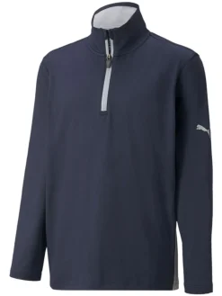 Puma Junior Boys Gamer 1/4 Zip - Navy Blazer