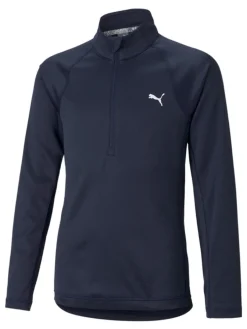 Puma Junior Girls 1/4 Zip - Navy Blazer