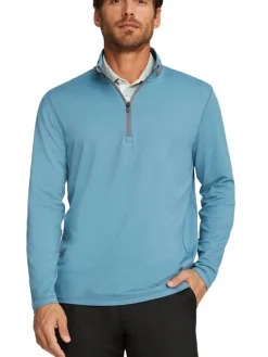 Puma Lightweight 1/4 Zip - Bold Blue/Slate Sky