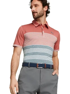 Puma Mattr Track Golf Polo - Heartfelt/Evening Sky Heather