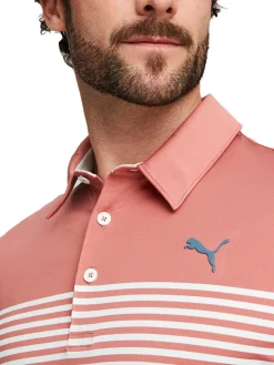 Puma Mattr Track Golf Polo - Heartfelt/Evening Sky Heather