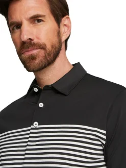 Puma Mattr Track Golf Polo - Black/Eucalyptus Heather