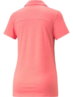 Puma Women'S Cloudspun Coast Golf Polo - Loveable Heather