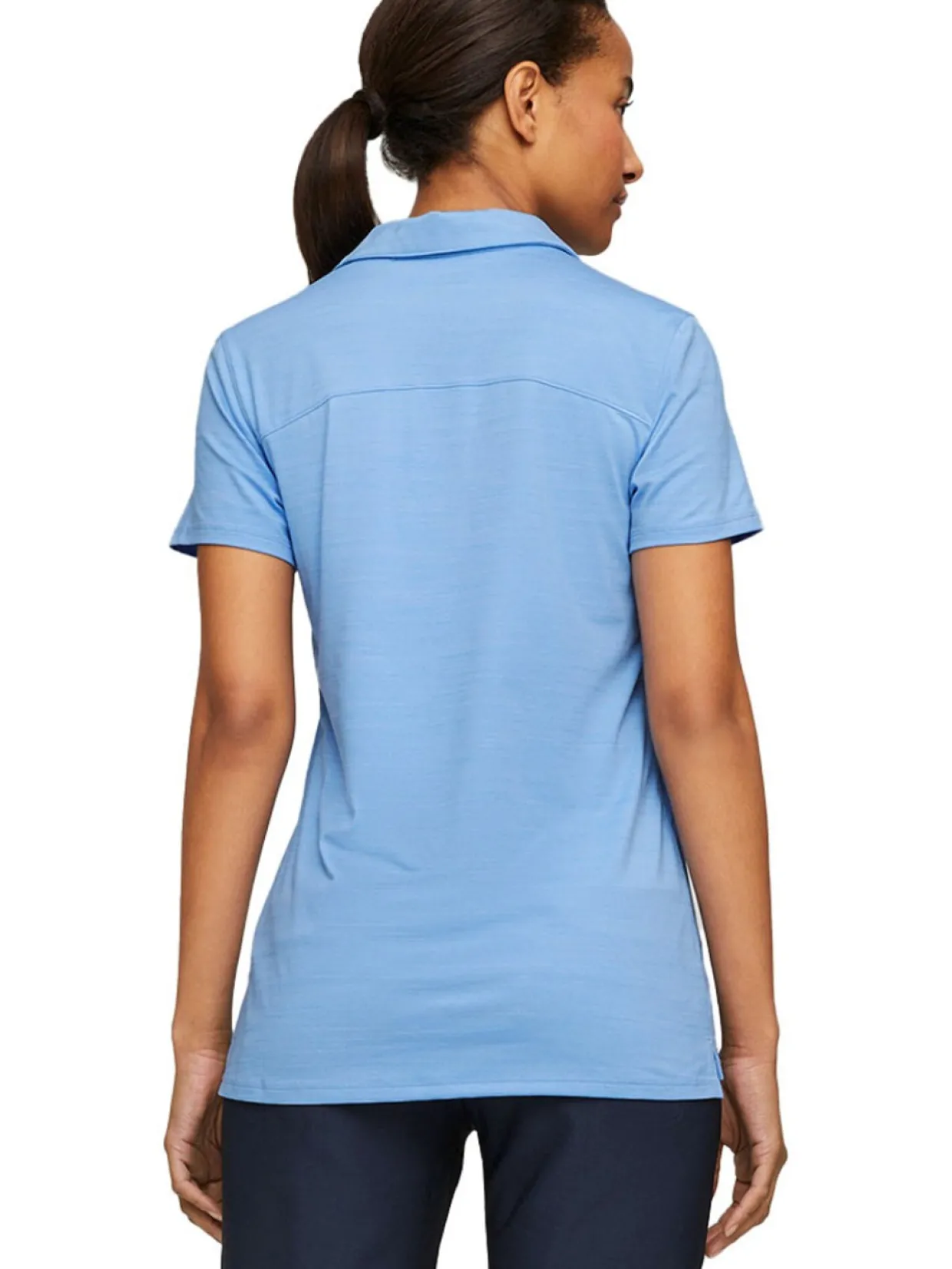 Puma Women'S Cloudspun Coast Golf Polo - Day Dream Heather
