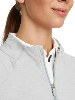 Puma Women'S Cloudspun Heather Full Zip Golf Jacket - High Rise Heather