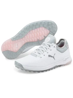 Puma Women'S Proadapt Alphacat Golf Shoes - White/Puma Silver/Pink Lady